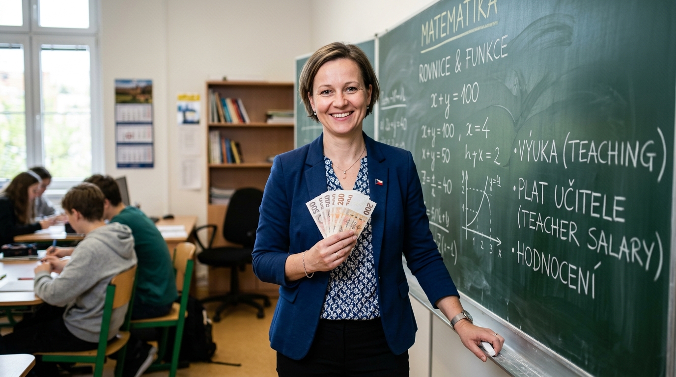 Jaký je plat učitele v ČR 2026: Reálná čísla